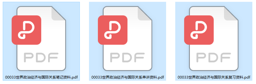 00033世界政治经济与国际关系自考笔记资料