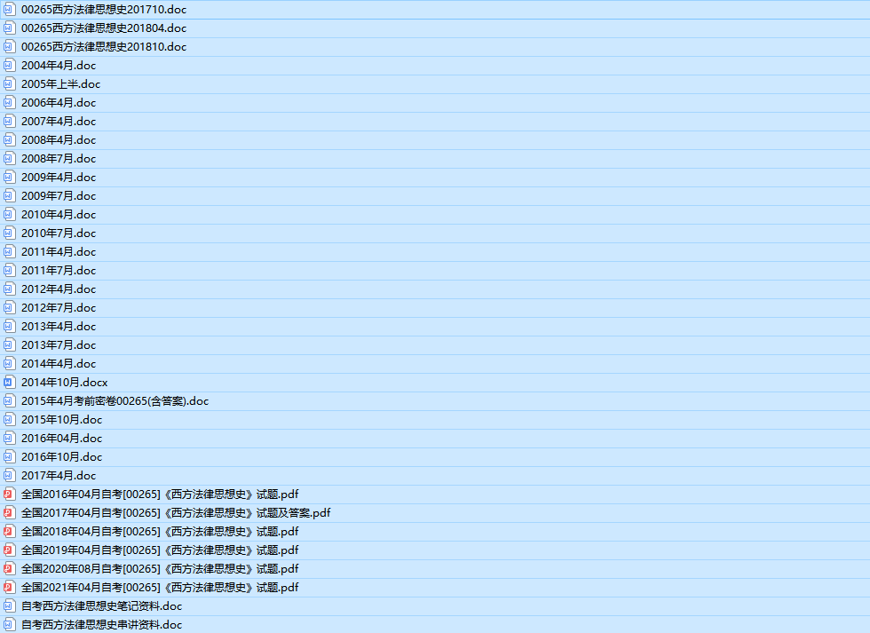 自考00265西方法律思想史历年真题及答案(持续更新中)