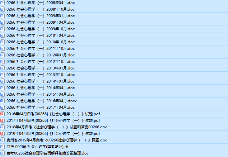 自考00266社会心理学（一）历年真题及答案(持续更新中)