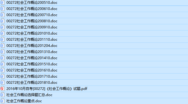 自考00272社会工作概论历年真题及答案(持续更新中)