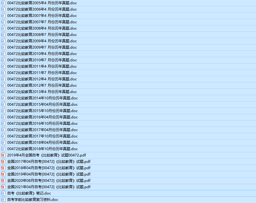 自考00472比较教育历年真题及答案（持续更新中）