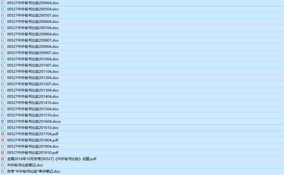 自考00527中外秘书比较历年真题及答案（持续更新中）