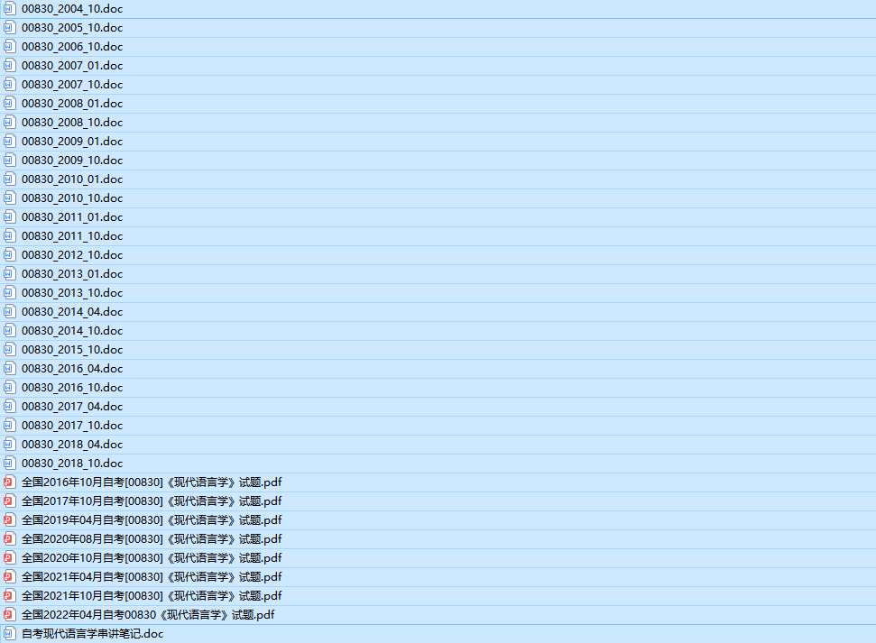 自考00830现代语言学历年真题及答案（持续更新中）
